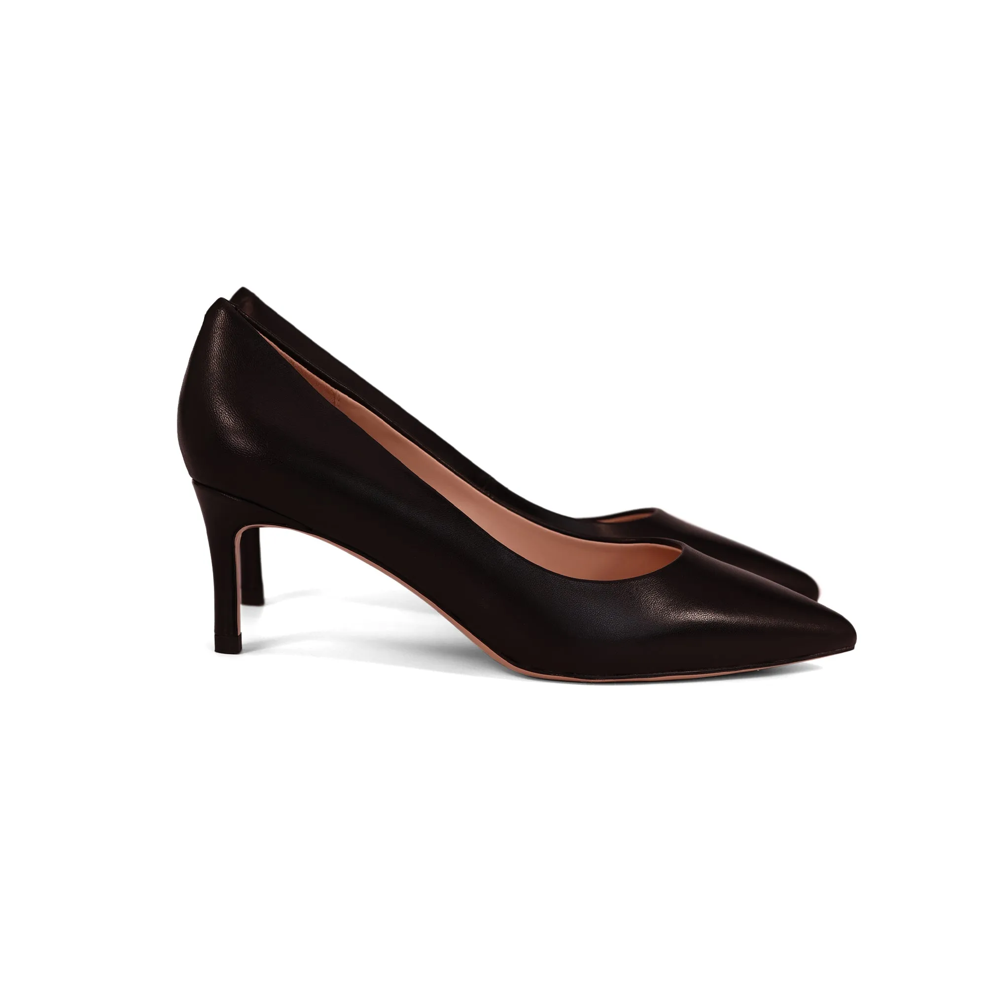 AiciBerllucci ELLE lambskin leather pump heel height of 2.5 inches