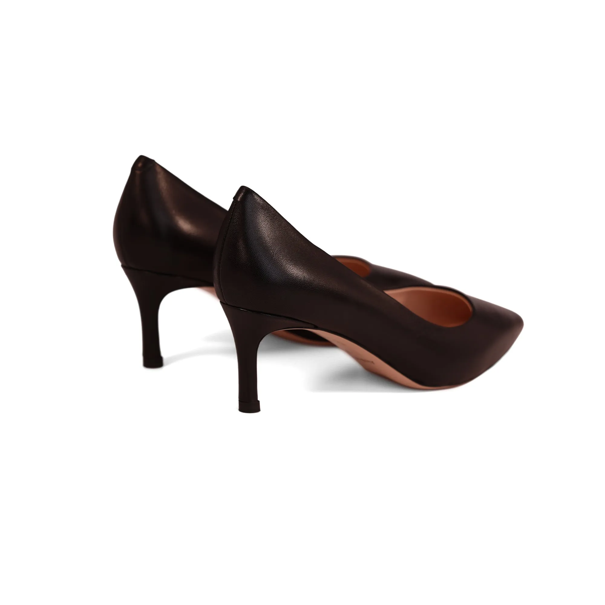 AiciBerllucci ELLE lambskin leather pump heel height of 2.5 inches