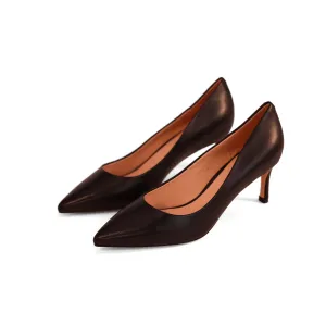 AiciBerllucci ELLE lambskin leather pump heel height of 2.5 inches