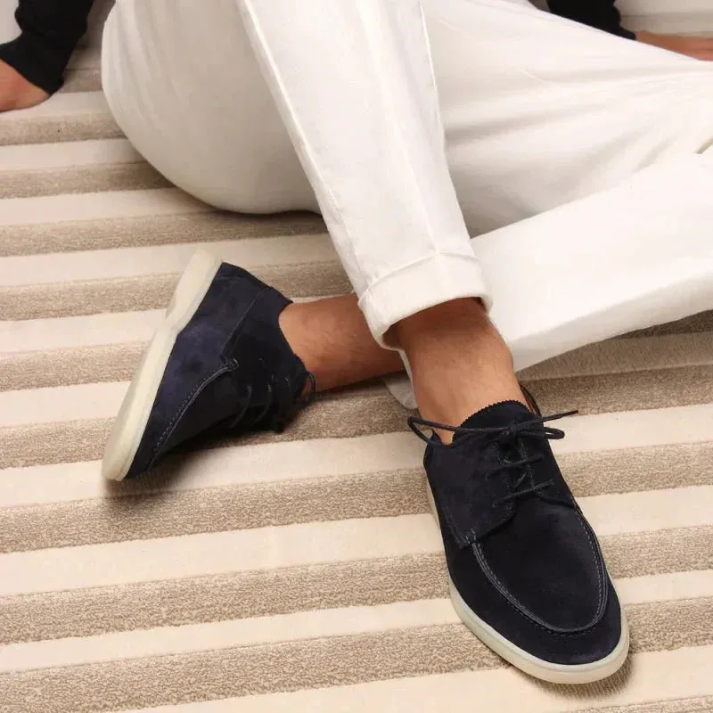 Aristo - Suede Lace-Up Loafers