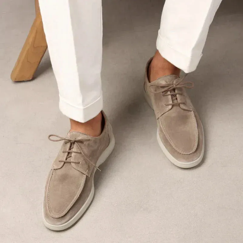 Aristo - Suede Lace-Up Loafers