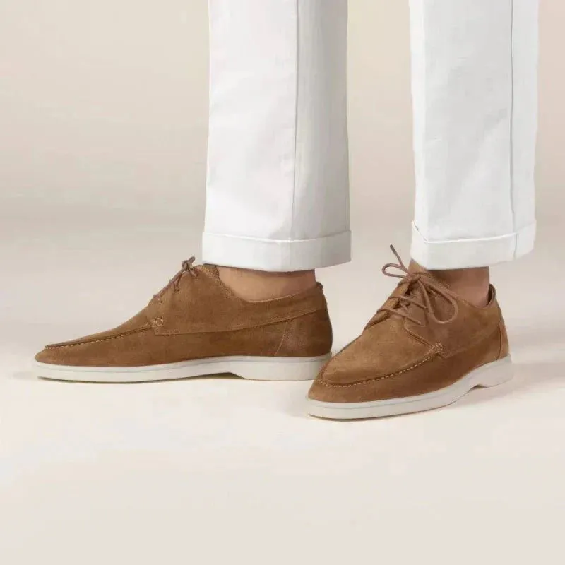 Aristo - Suede Lace-Up Loafers