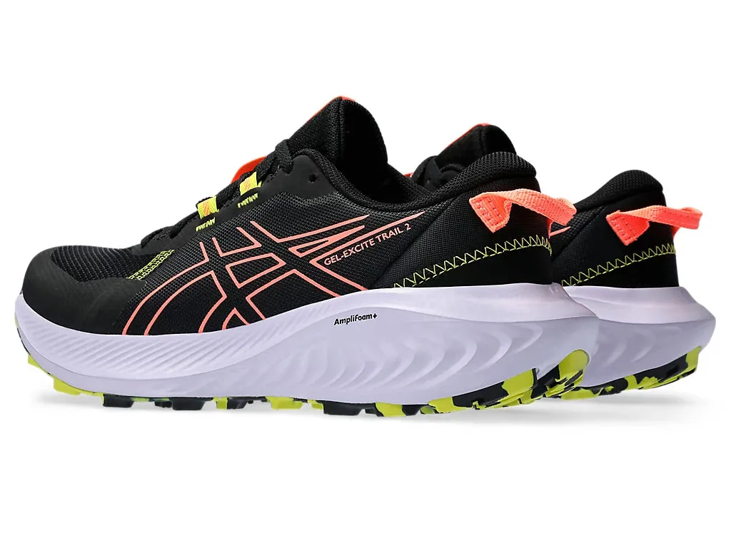 Asics Women's Gel Excite Trail 2 - Black/Sun Coral