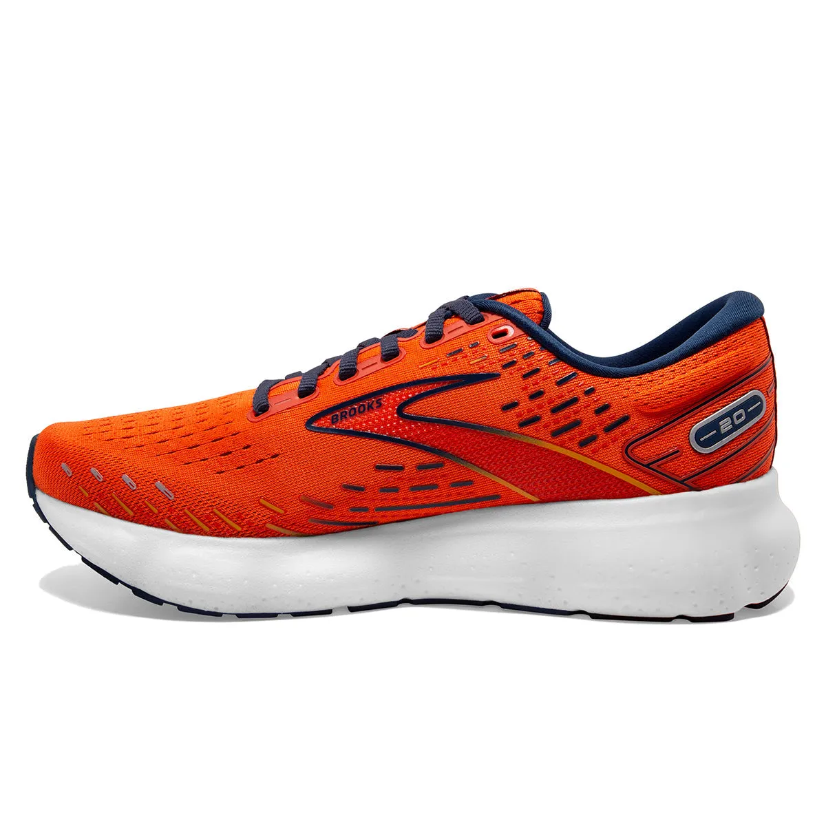 Brooks Glycerin 20 (Mens) - Orange/Titan/Flame