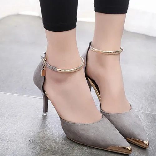 Elegant Two-Piece and Metal Design Pumps For Women