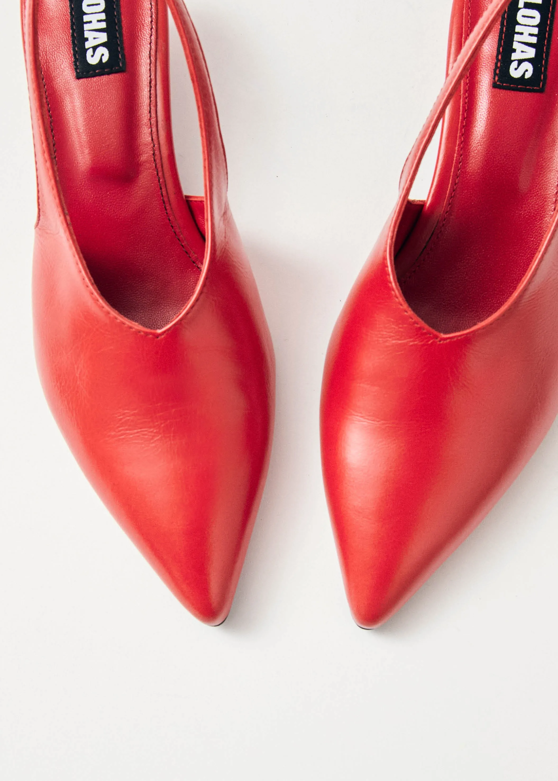 Eros Red Leather Pumps