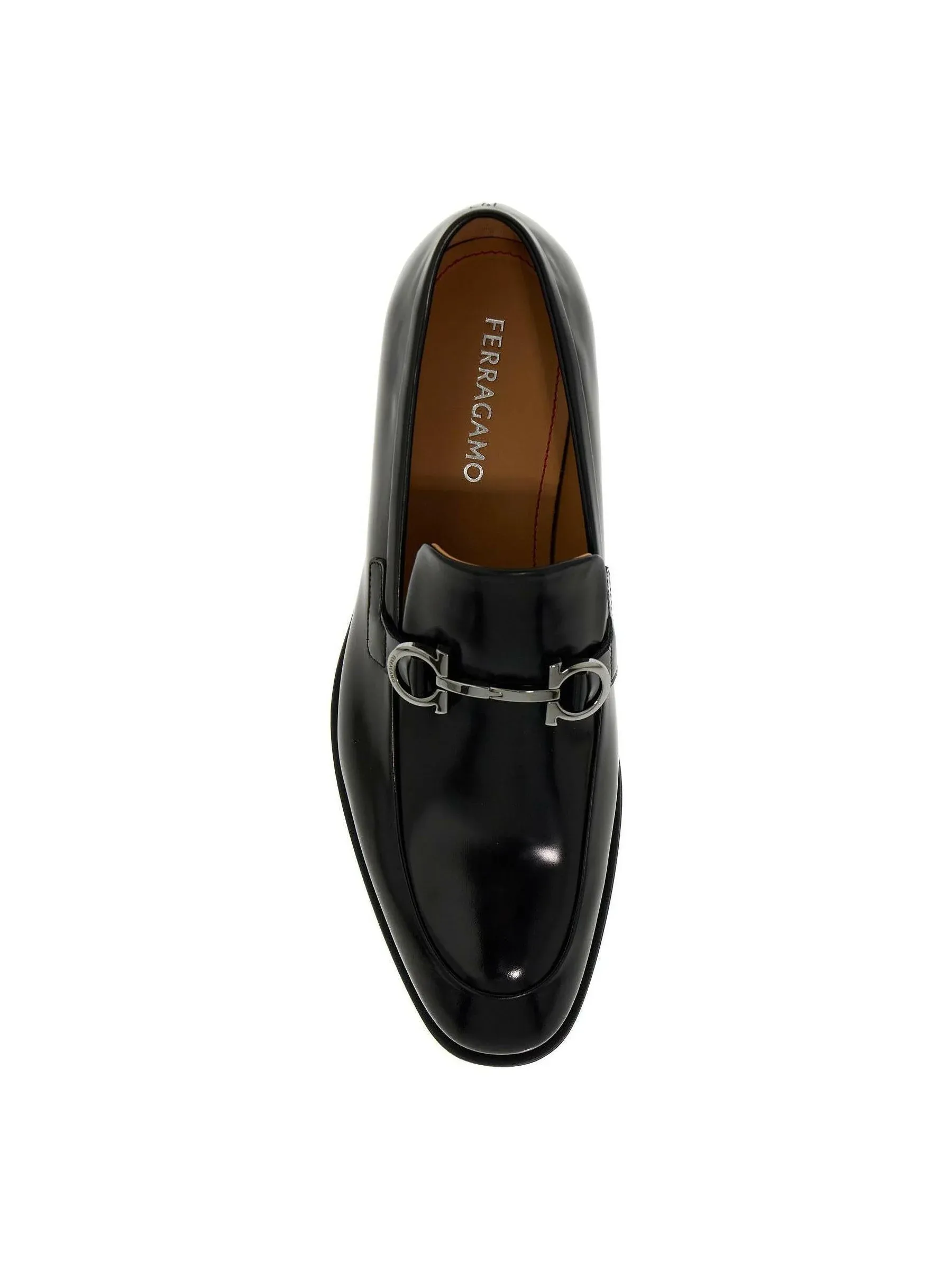 Gancini Patent Leather Loafers