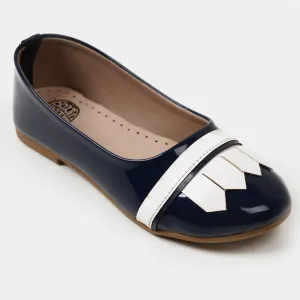 Girls Pumps 40-25 - Navy/White