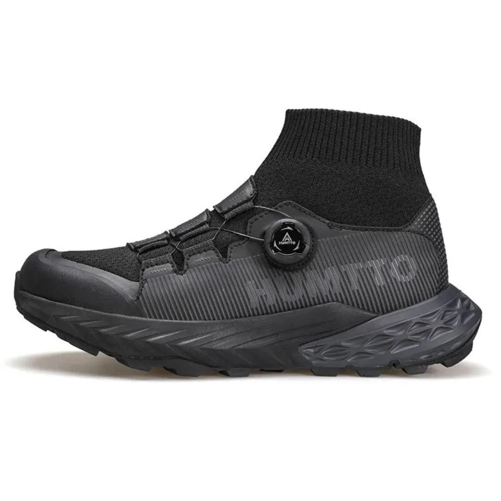 Humtto Men Boa Hiking Sock Sneakers 350632A-3 Black