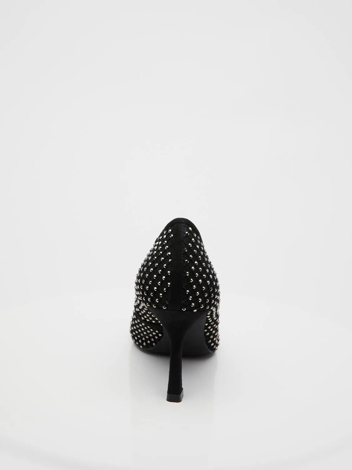 Jewelled Pointed-Toe High Heel Pump