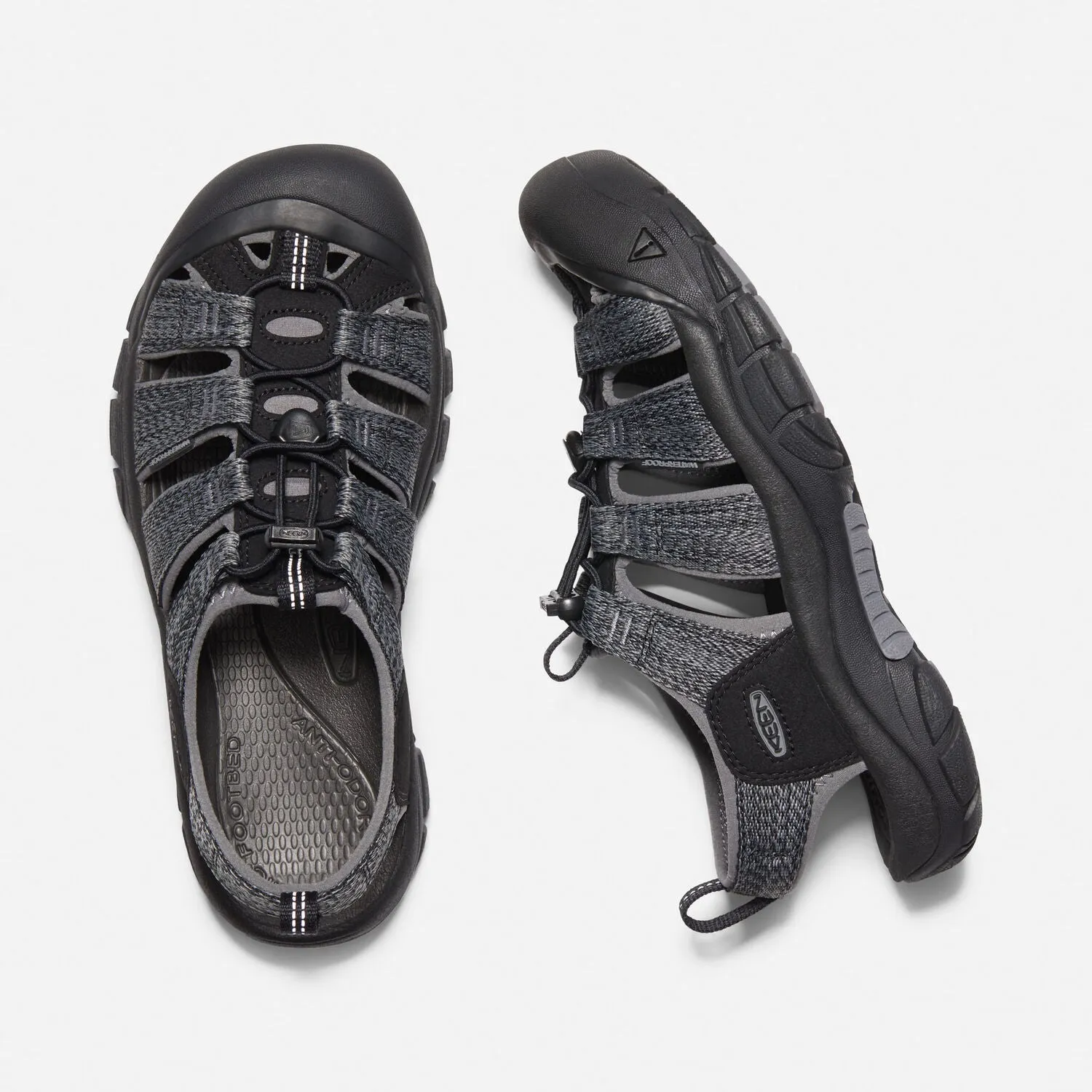 Keen Newport H2 Black Steel Gray Men's