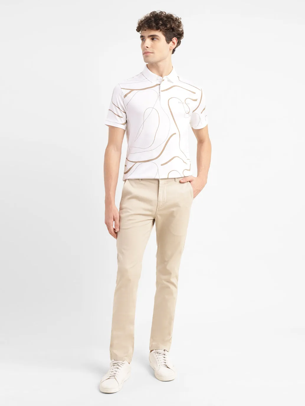 Men's 511 Beige Slim Fit Chinos