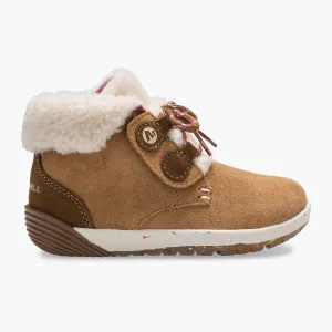 Merrell Bare Steps Cocoa Leather Toddler Boots