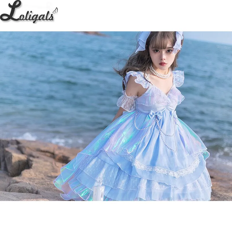 Miss Esther ~ Elegant Lolita JSK Dress Shiny Party Dress