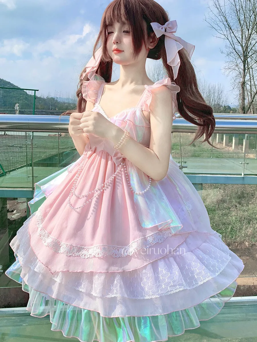 Miss Esther ~ Elegant Lolita JSK Dress Shiny Party Dress