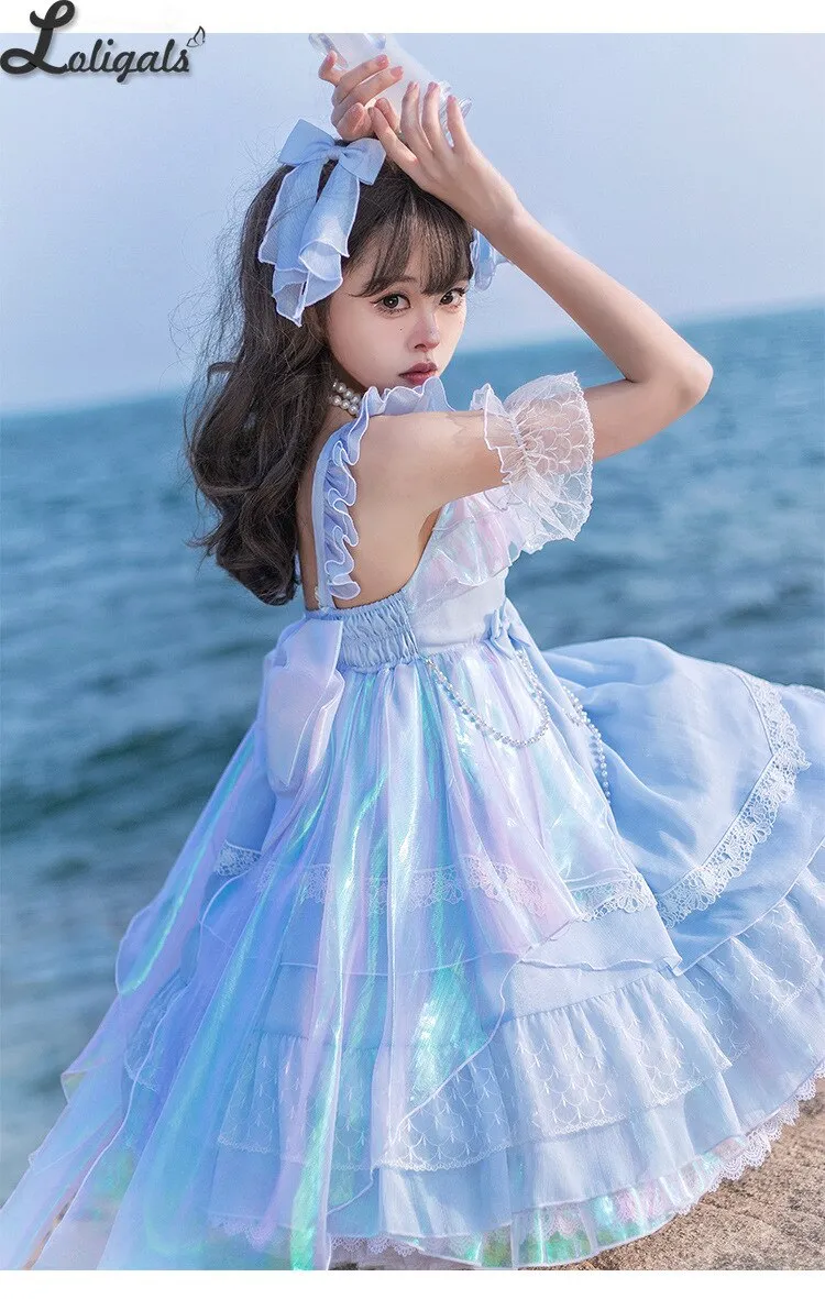 Miss Esther ~ Elegant Lolita JSK Dress Shiny Party Dress