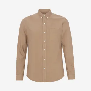 Organic Button-Down Oxford Shirt - Desert Khaki