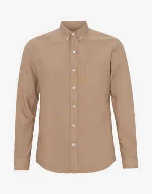 Organic Button Down Shirt - Desert Khaki