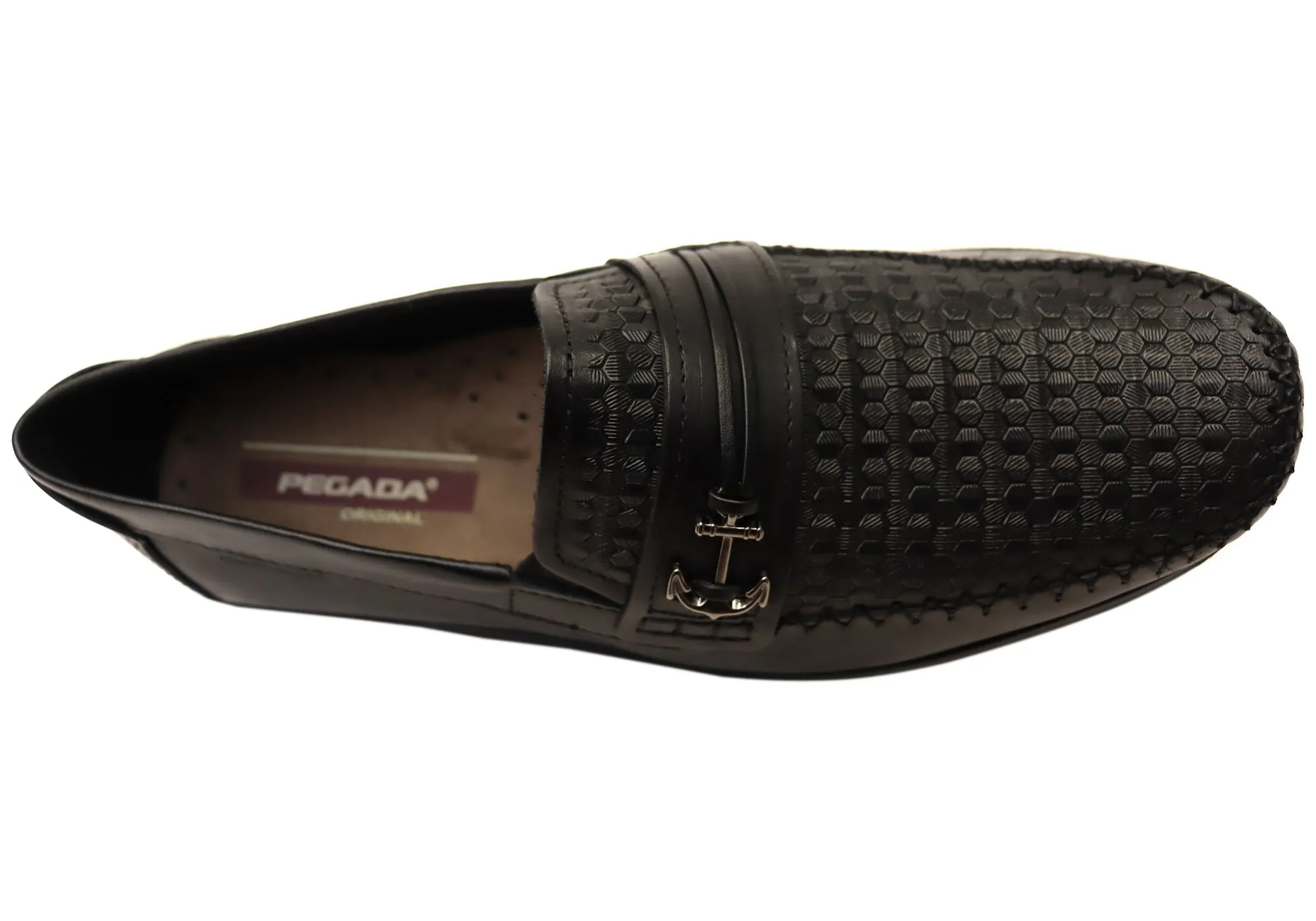 Pegada Casper Mens Comfortable Leather Loafers Shoes Made In Brazil