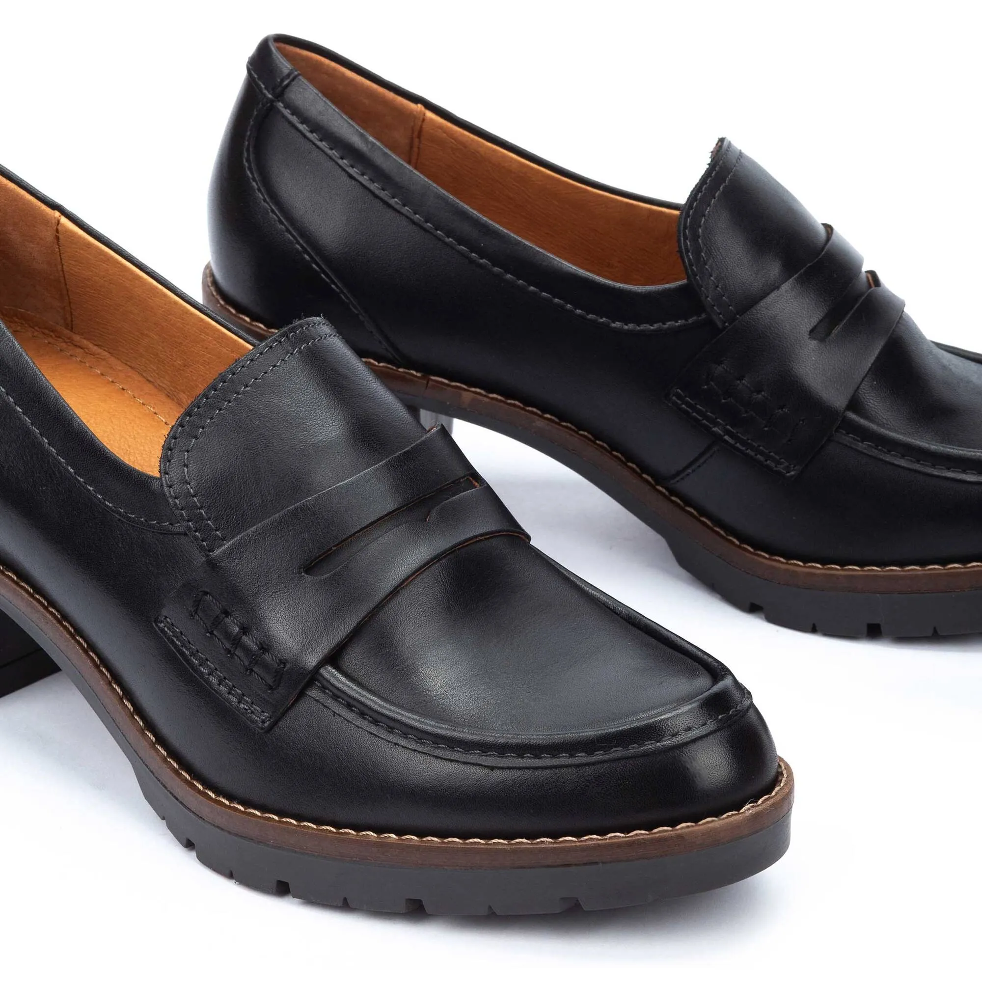 Pikolinos Llanes Penny Loafers with Heel Women's