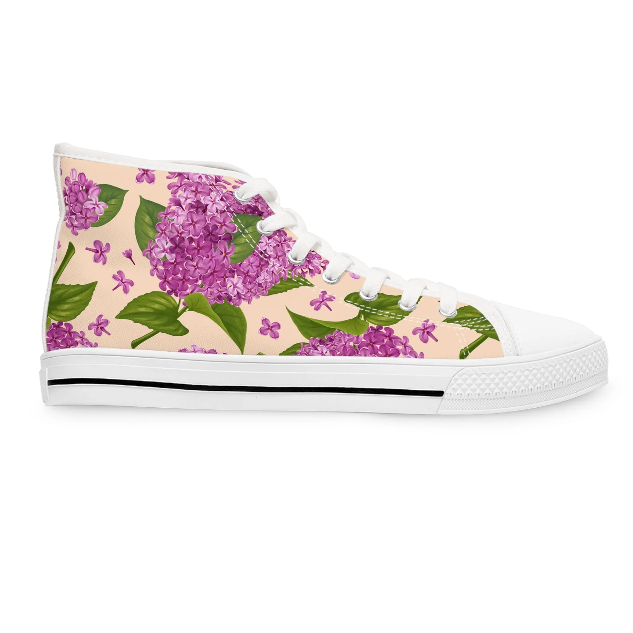 Purple Lilac Women's High Top Sneakers