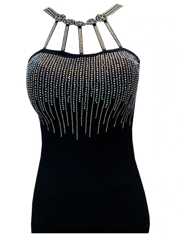 Rhinestone Ladies Shiny Padded Camisoles