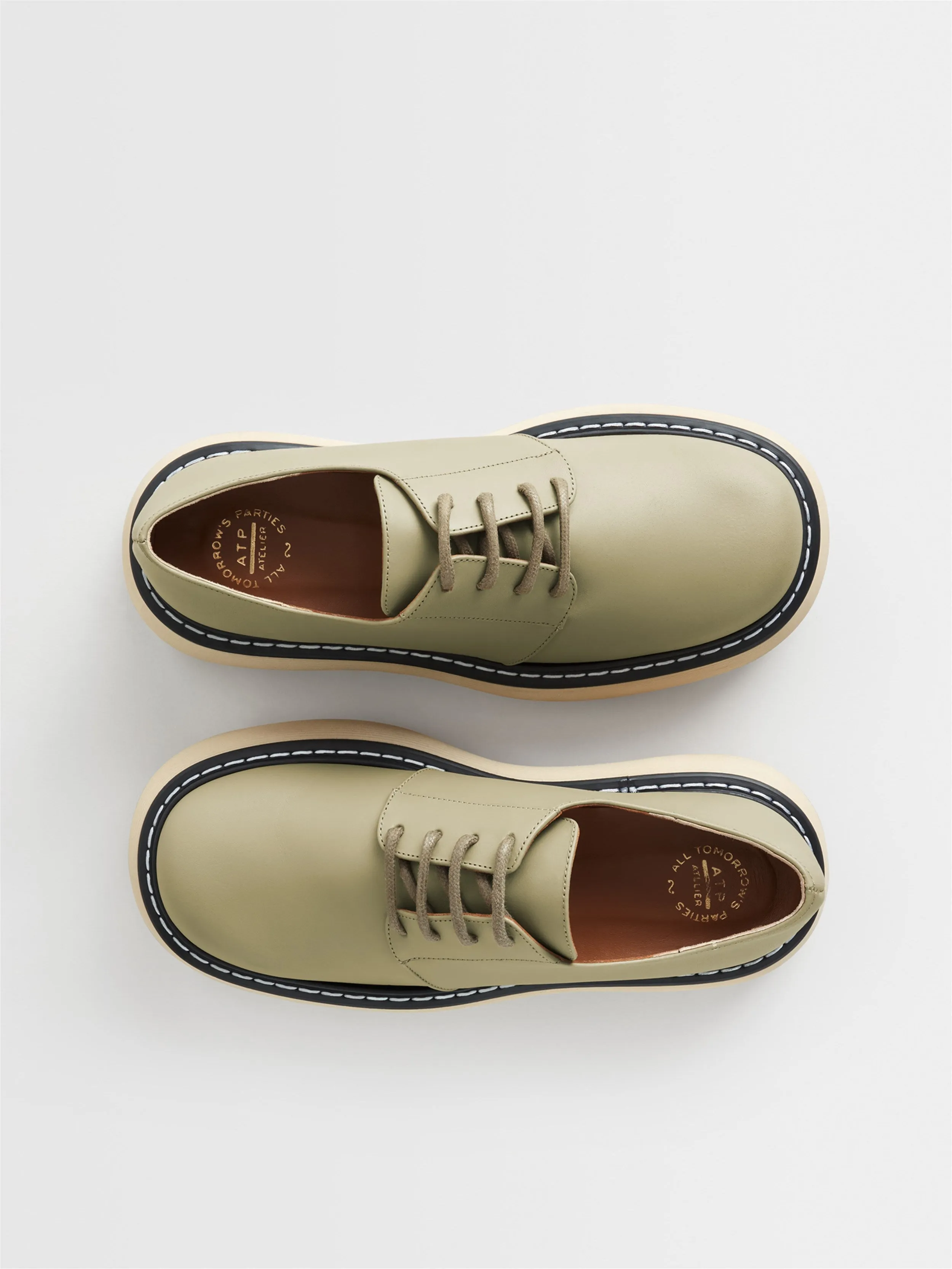 Sarezzo Sage Green Chunky Loafers