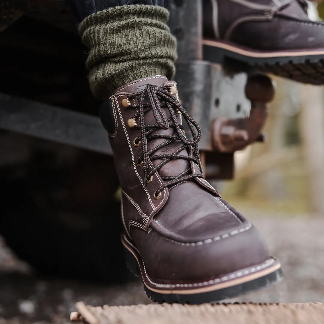 Selkirk Moc Work Boot - Oak Brown by Hoggs of Fife