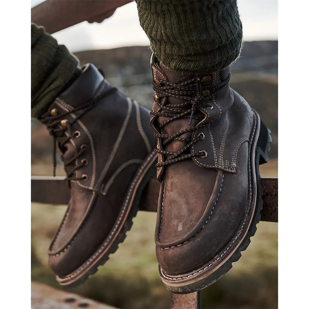 Selkirk Moc Work Boot - Oak Brown by Hoggs of Fife