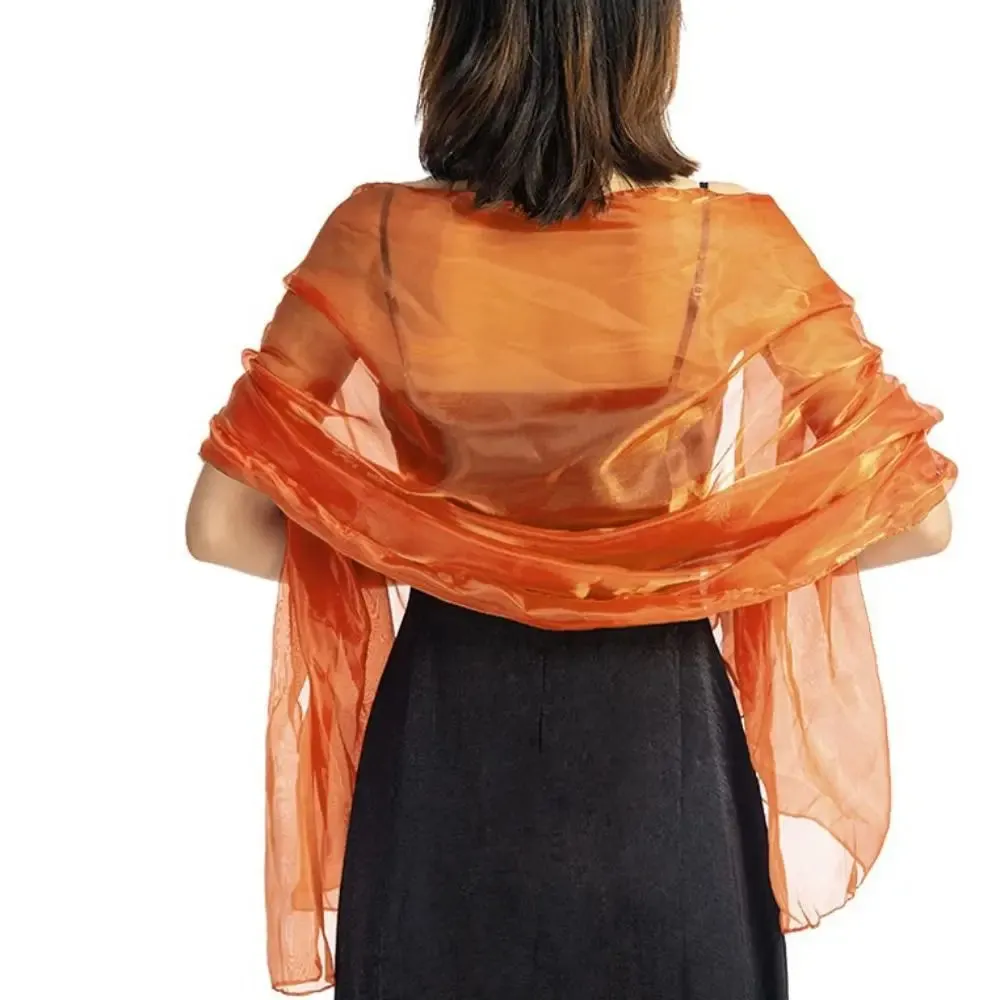 Shawls Long Shiny Cloak Dress Scarf Wraps