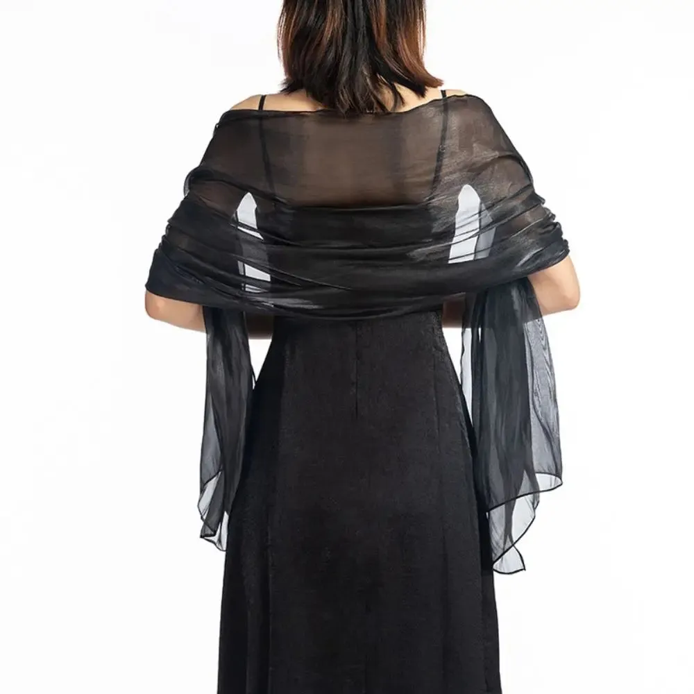 Shawls Long Shiny Cloak Dress Scarf Wraps