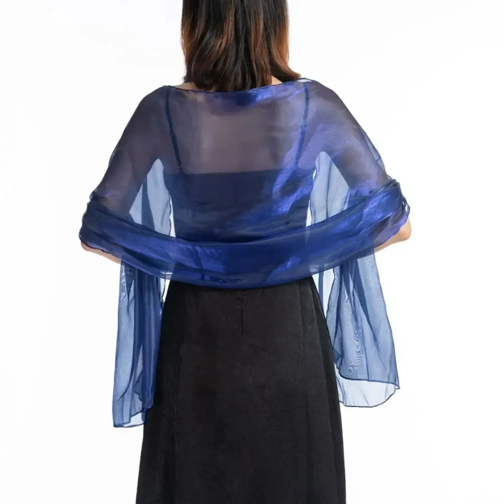 Shawls Long Shiny Cloak Dress Scarf Wraps