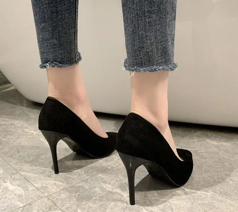 Simple Elegant High Heels Stiletto Womens Shoes