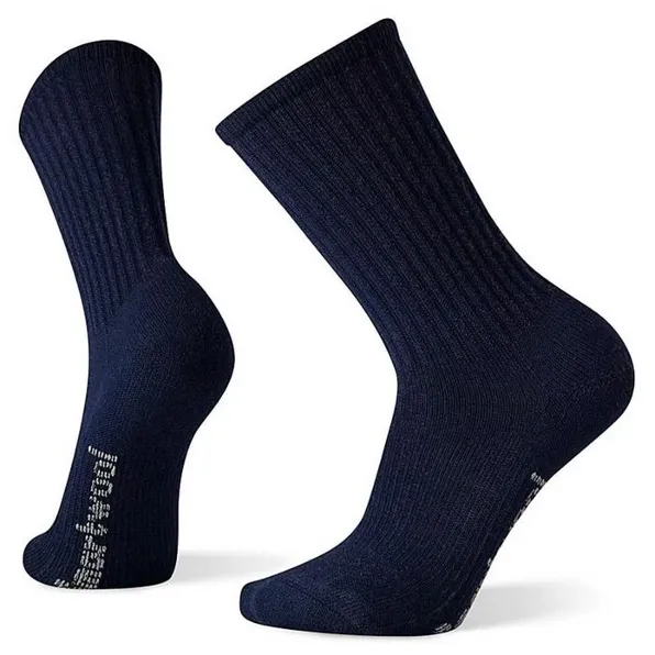 Smartwool Unisex Classic Hike (Light Cushion) Solid Crew Sock - Navy