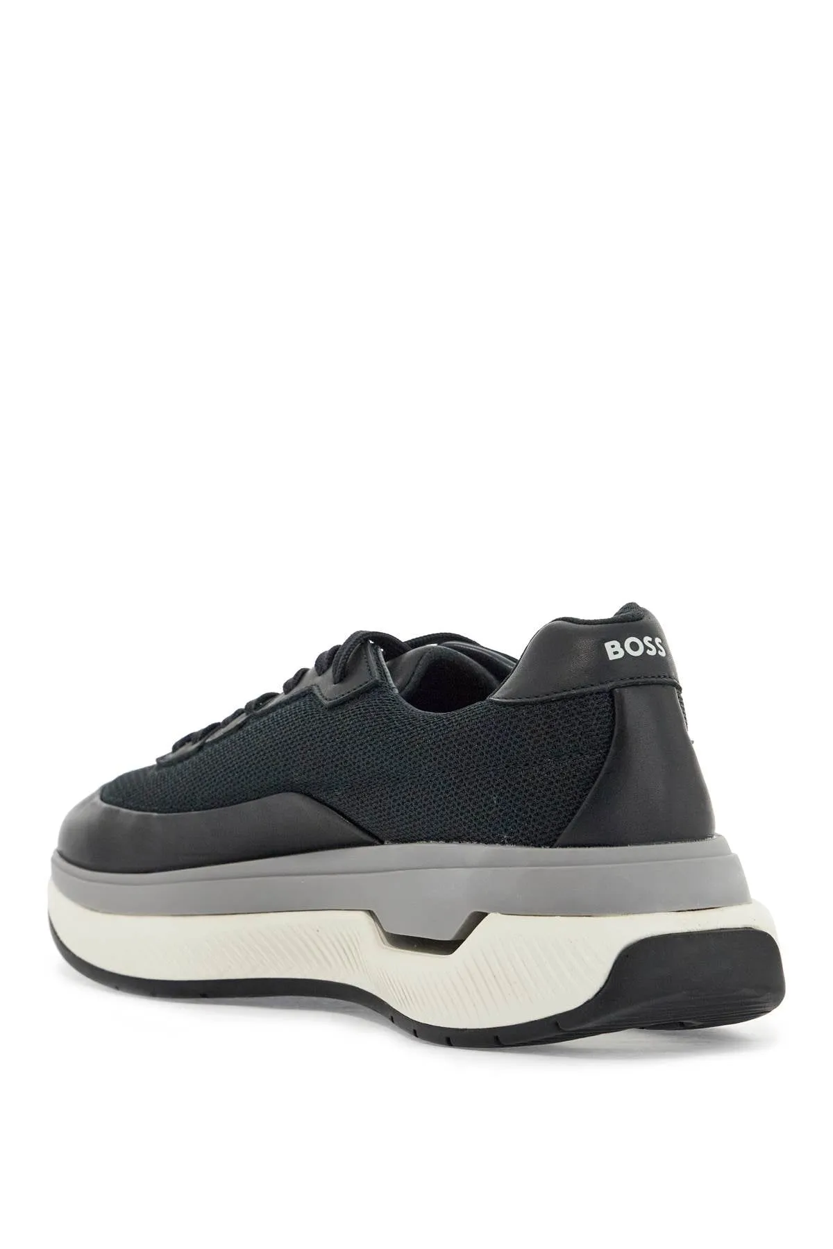 Sneakers Void_runn_ltny Dark Blue Mix Materials Rubber Sole