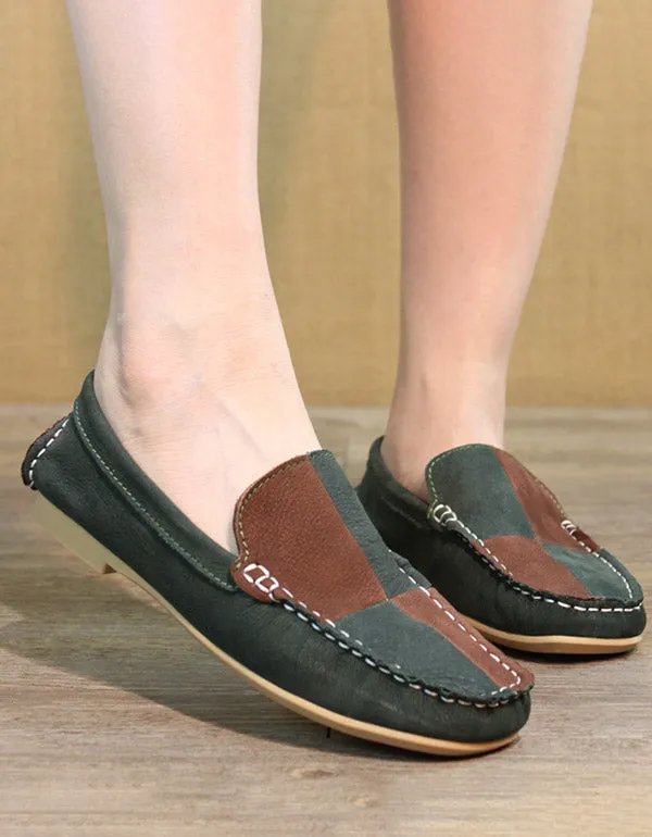 Spring Flat Handmade Leather Loafers