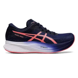 Womens ASICS Magic Speed 2 - Indigo Blue / Papaya