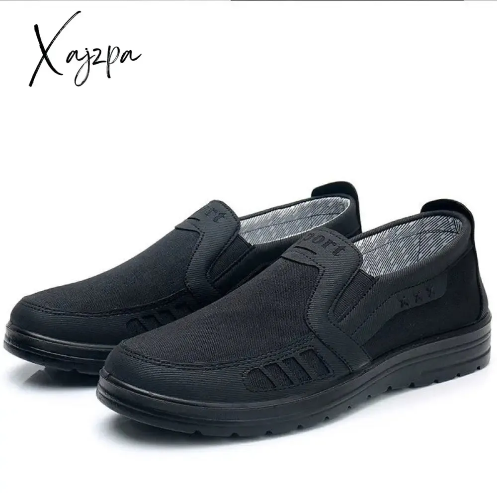 Xajzpa - Fashion Men Causal Shoes Comfortable Men's Sneakers Slip On Men Driving Shoes Spring Autumn Loafers Male Walking Shoes Plus Size